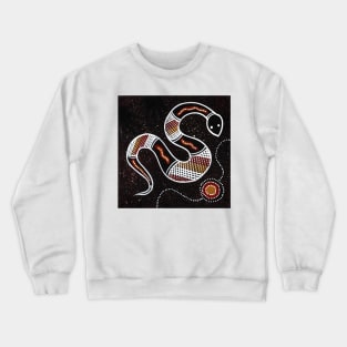 Aboriginal Art - Snake 2 Crewneck Sweatshirt